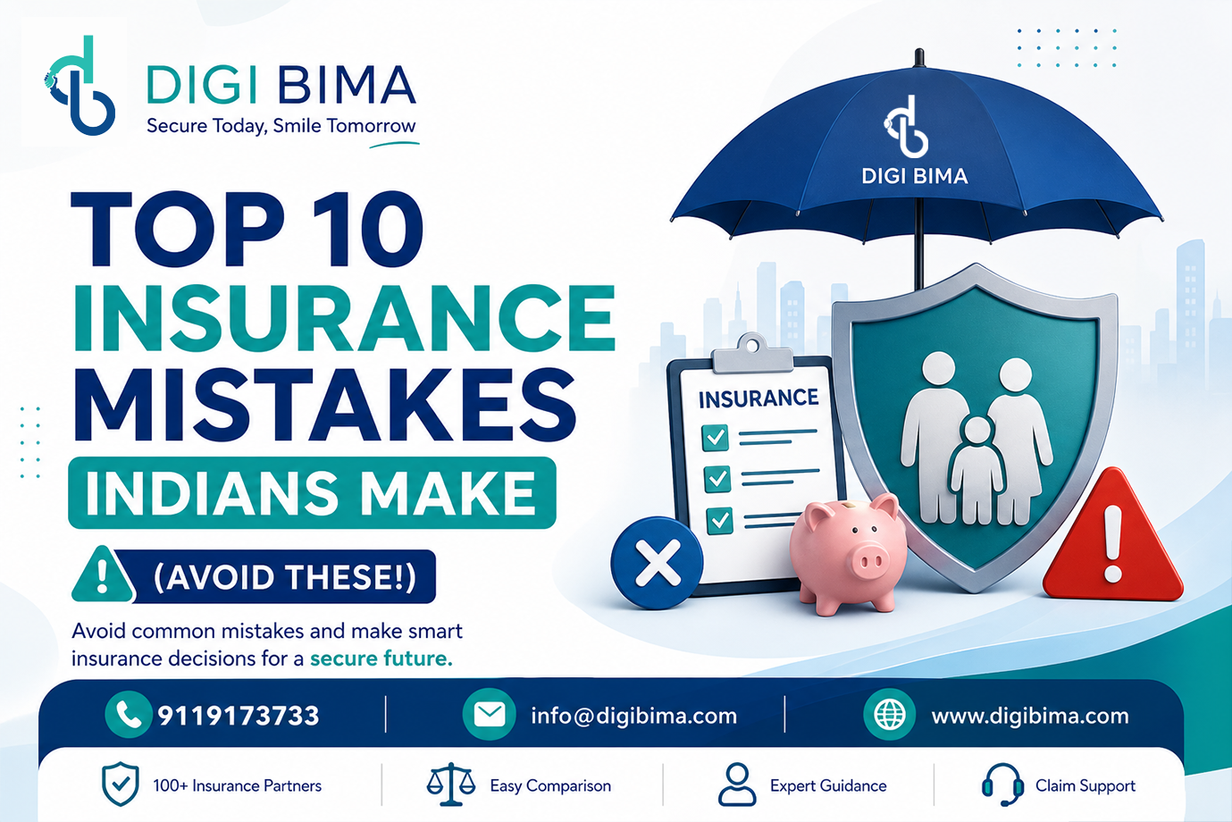 Common Insurance Mistakes in India & How to Avoid Them | Digibima